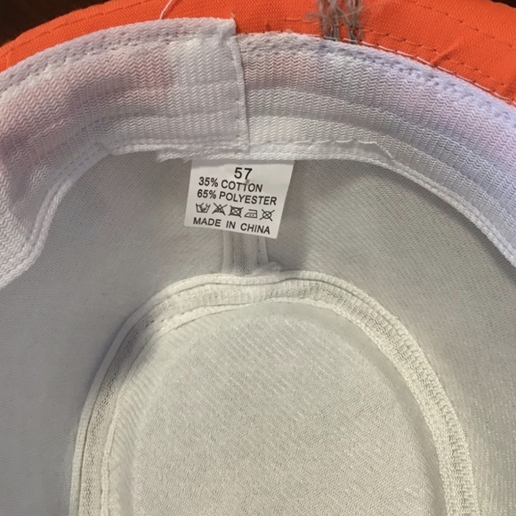 Woven Trilby/Fedora Hat With Orange Accents - Picture 8 of 8